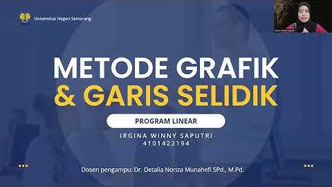 METODE GRAFIK & GARIS SELIDIK DALAM KEHIDUPAN SEHARI-HARI