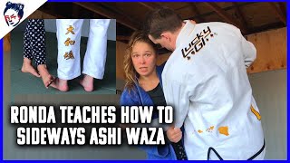 How To Do Sideways Ashi Waza in Judo | Ronda Rousey's Dojo #16