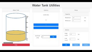 Water Tank Utilities App using JavaScript