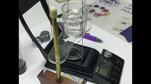 WGI Laboratory - How to test the specific gravity of a stone?