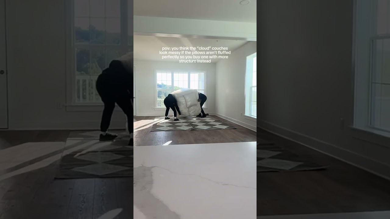 i loved the size depth of a “cloud” couch but when you sit into them