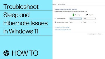 Troubleshooting Sleep and Hibernate Issues in Windows 11 | HP Computers| HP Support