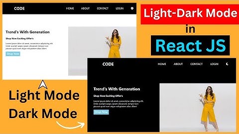 Build Dark Mode Light Mode Website in React JS in Hindi