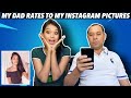 MY DAD RATES TO MY INSTAGRAM PICTURES 😜 || Varsha Thapa