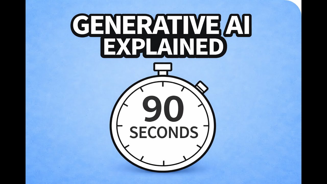 Generative AI explained in 90 Seconds - YouTube