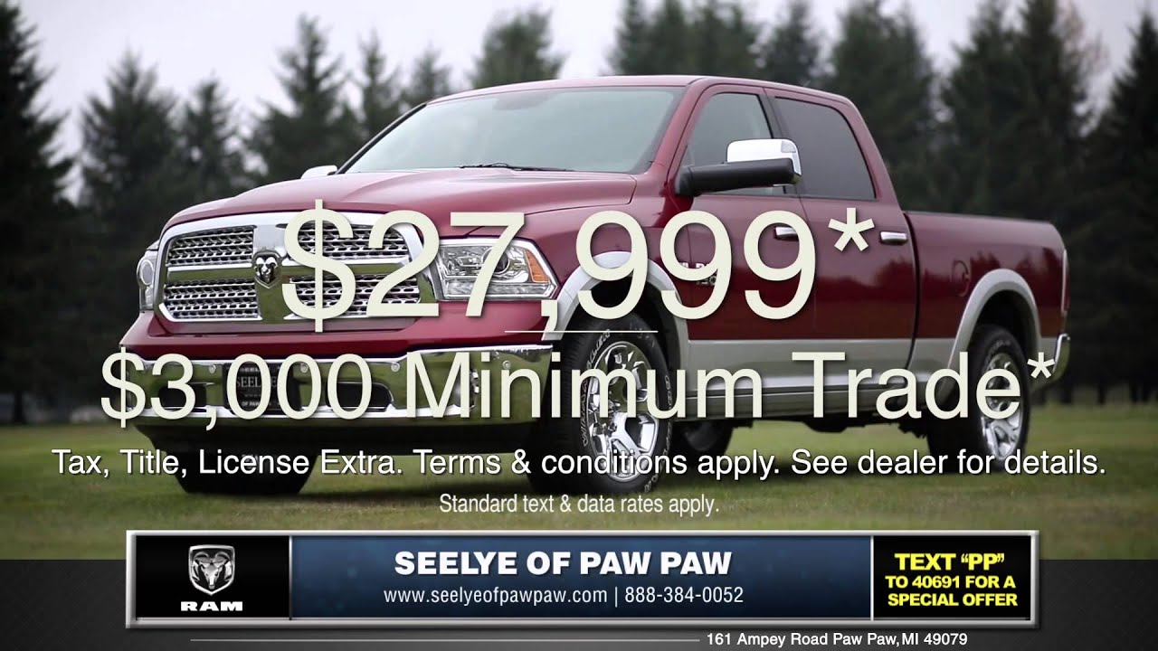 New Ram Truck Deals Vicksburg, Michigan Area Dealer YouTube