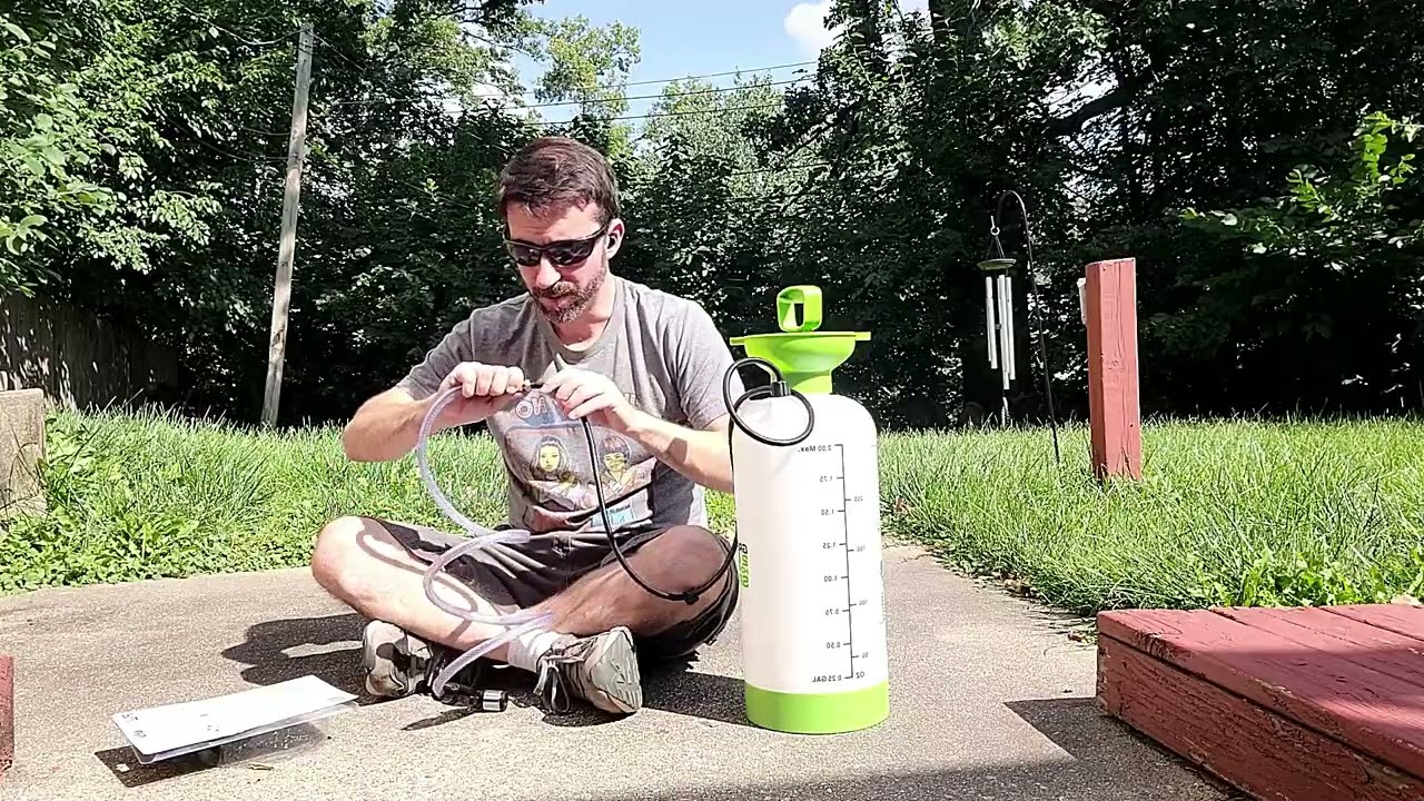 How I Made A Weed Sprayer Shower Without Tools YouTube