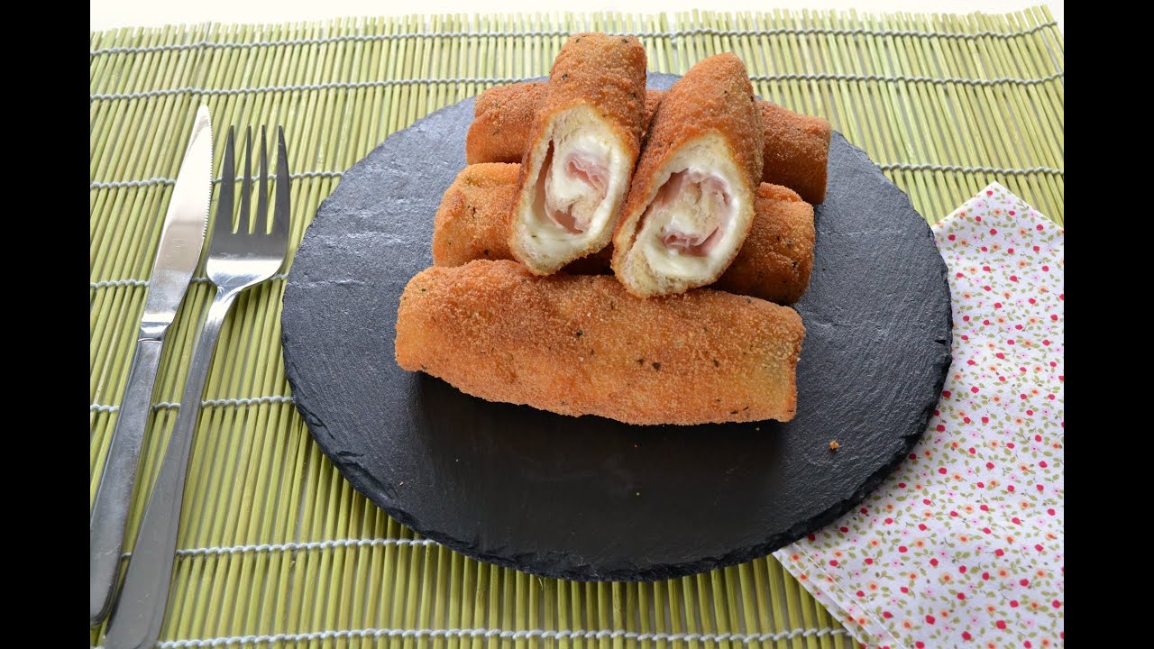 FLAMENQUINES DE PAN DE MOLDE (RECETA FÁCIL)