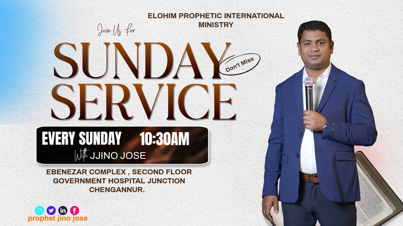 SUNDAY SERVICE  || Prophet. JINO JOSE ||  08-03-2026