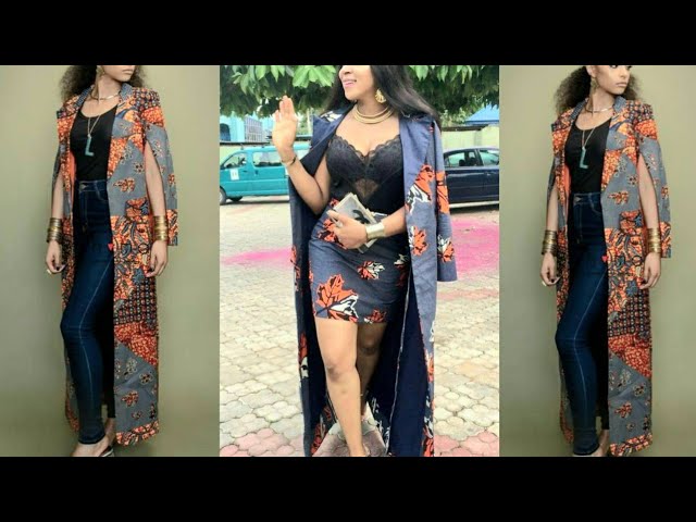 How to cut ankara kimono jacket with curved front slit, Detailed tutorial