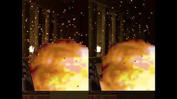 vQuake (Work in progress vid #6) with Dosbox-Rendition and RReady Rendition Verité @4k