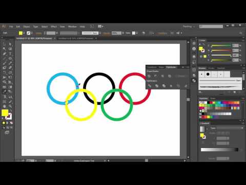 Bài 2. Vẽ lá cờ Olympic bằng phần mềm Adobe Illustrator