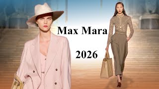Max Mara Italy Fashion 2026 | Resort | Casual & Travel Wear