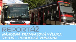 Náhodná tramvajová výluka na Výtoni | REPORTÁŽ