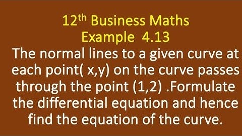12th Business Maths Example 4.13 @MaasarakarpomCAMaths