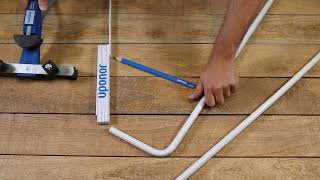 Uponor MLC Uni Pipe PLU Installing bends and offsets with tool by UponorUK 1,368 views 11 months ago 2 minutes, 9 seconds