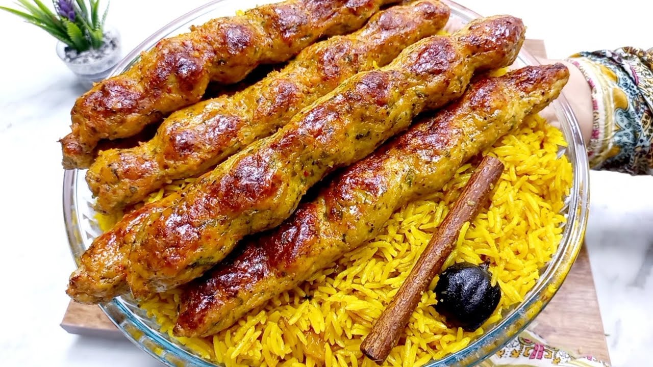إنسي الشاورما والبانيه ‼️دي احسن طريقه تعمليها بيه❗كباب الدجاج مع الارز المبهر ❗أتحداكي تقومي تعمليه