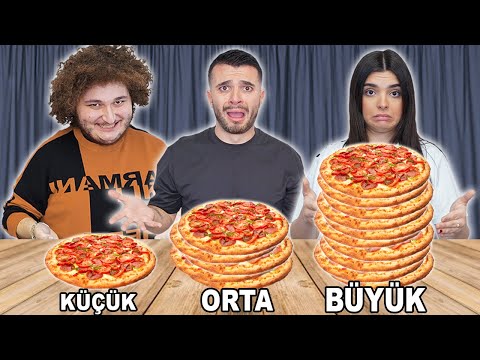 BÜYÜK , ORTA VEYA KÜÇÜK YEMEK YARIŞMASI #2 ! w/ @EdaBicim @bicimali