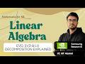 8.20 EVD, SVD &amp; LU Decomposition | Geometric Intuition | Linear Algebra for ML