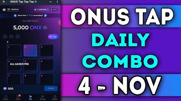 Onus Tap Tap Tap Daily Code 4 November 2024 || Today Onus Daily Code || AGP #onusdailycode