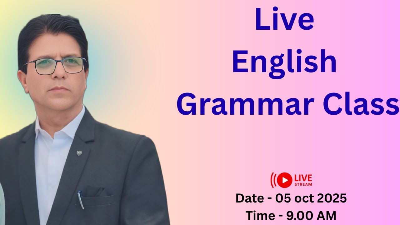 Live English Grammar Class - YouTube