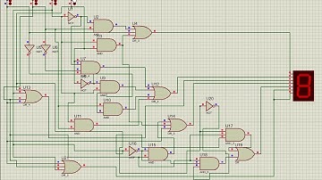 Display registration no and 9s and 10s complements using 7 segment display on proteus software