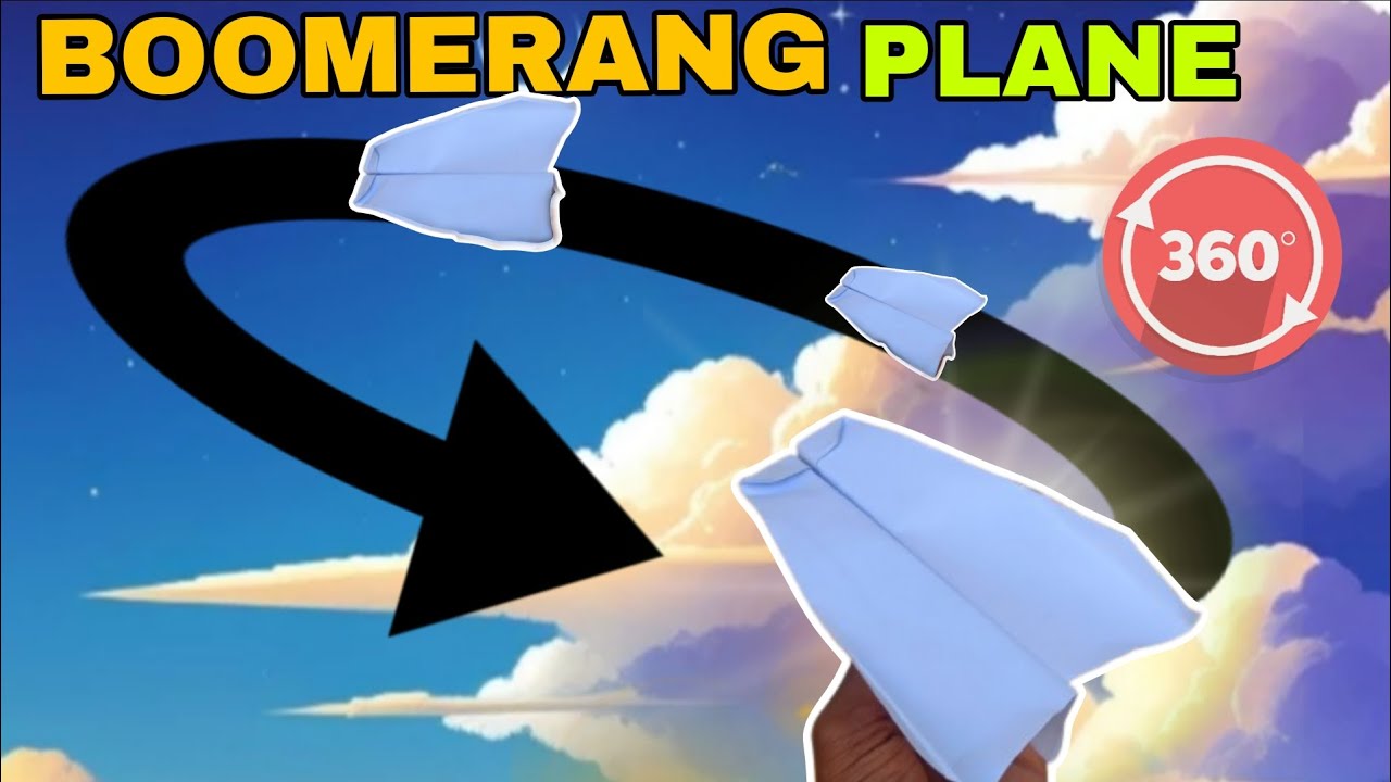 PAPER PLANE THAT REALLY RETURN 🪃 - 100% REAL