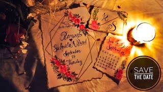 save the date calligraphy