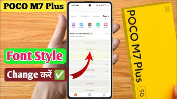 how to change font style poco m7 plus | How To poco m7 plus free font download kaise kare