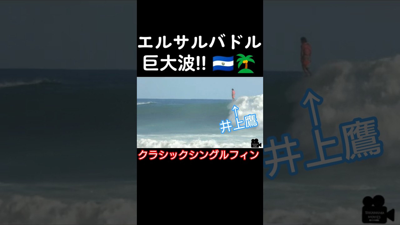 井上鷹、ログでパワフルなリーフブレイクに挑む‼️ #takainoue #surfing #bigwaves #longboard #elsalvador #井上鷹 #サーフィン #ロングボード
