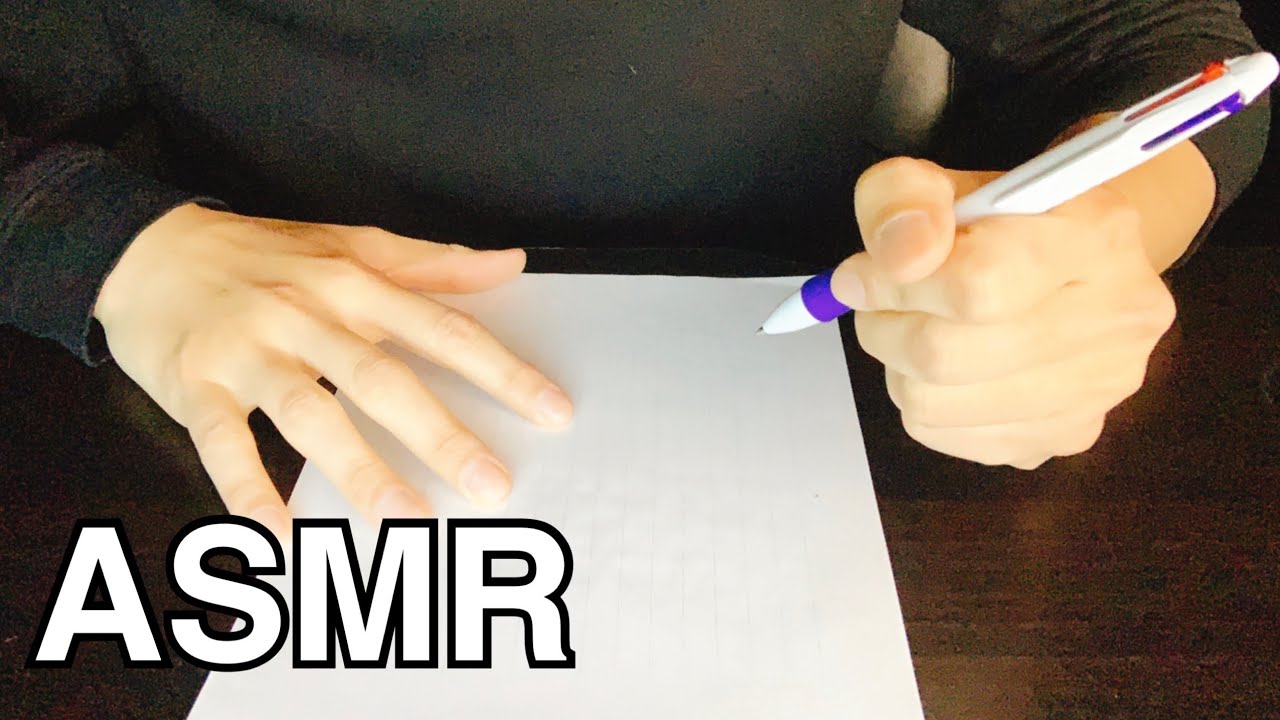 【ASMR】WRITING SOUNDS | WITH AUTOMATIC PENCIL | NO TALKING - YouTube