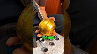 Thousands of Hammer Strikes Create This Gold Teapot