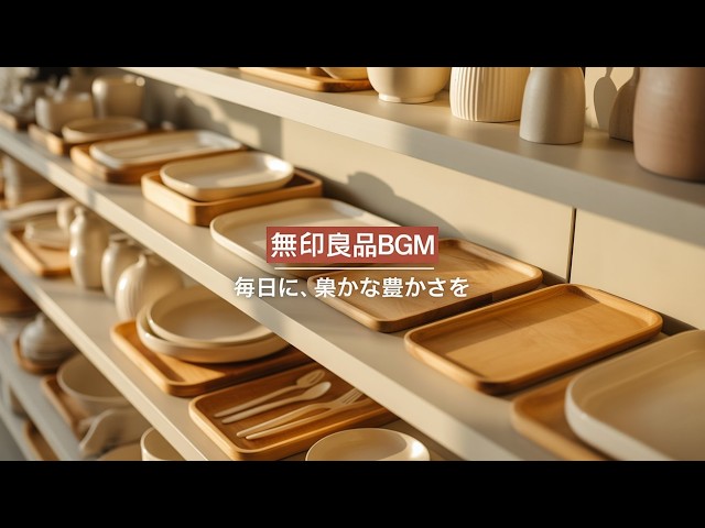 MUJI 無印良品BGM】仕事用/勉強用/カフェ/集中力アップ/一人暮らし向け