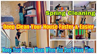 Simple Ways to Make Spring Cleaning Easier |How To Deep Clean Your House Faster & Easier 🤗