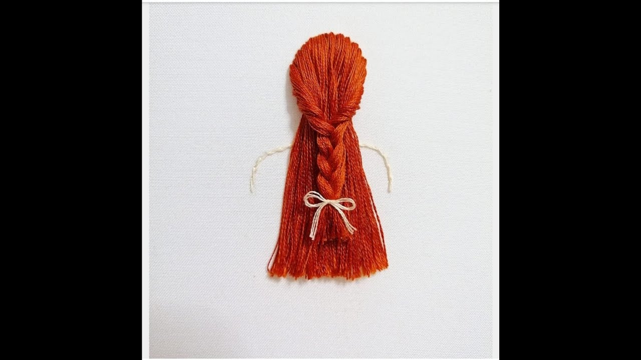 Nakış Saç Yapımı | Brezilya Nakışı | Kasnak Saç İşleme | Saç İşleme Modeli | Hand Embroidery