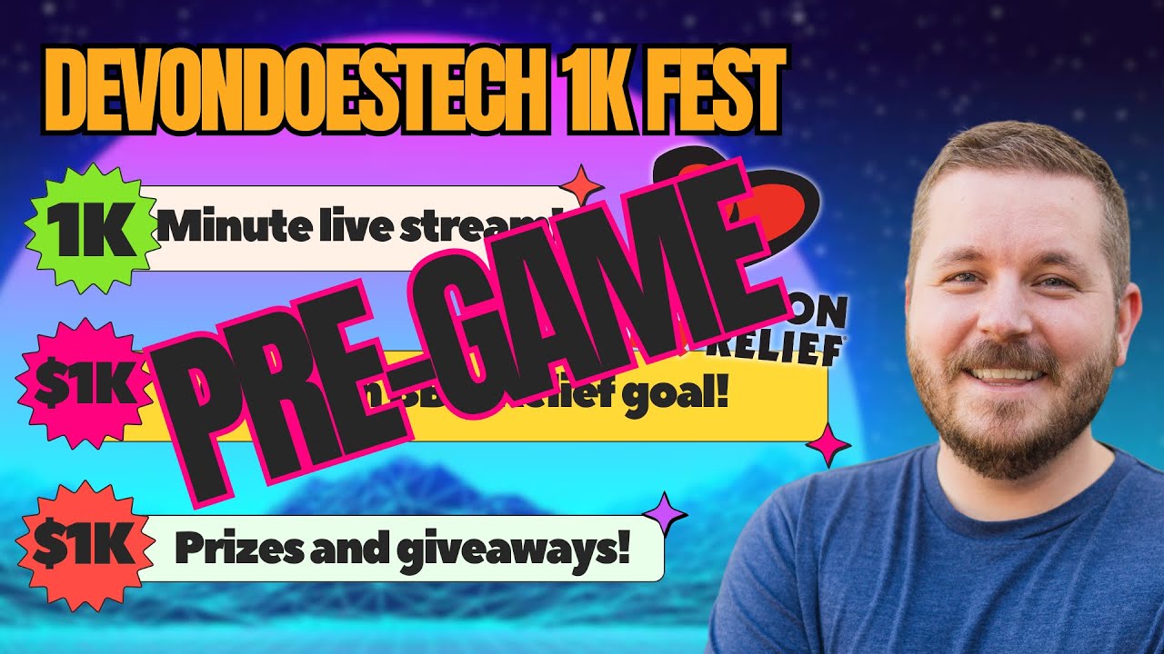DevonDoesTech 1K FEST Pre-Game Stream! | ModRetro Chromatic modding?