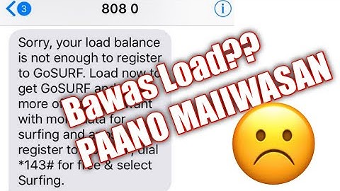 Bawas Load, Paano Maiiwasan Easy step by step Tutorial | Globe and Tm Users
