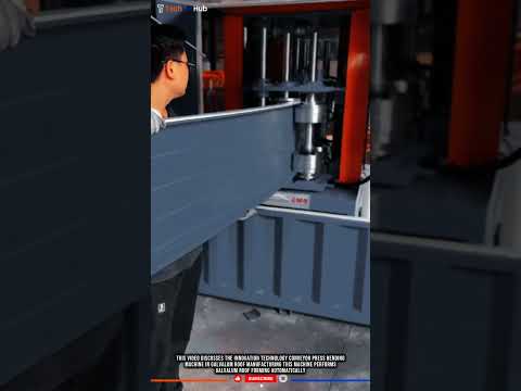 Innovation Technology Conveyor Press Bending Machine: Galvalum Roof Manufacturing #tech