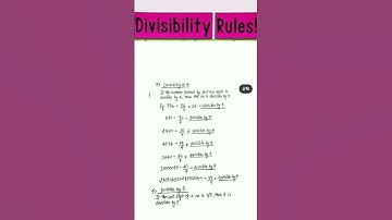 divisibility rules, #youtubeshorts