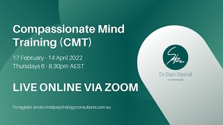 My upcoming compassionate mind training (CMT) course!