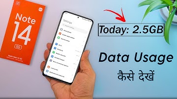 Redmi Note 14 Data Usage Settings | Redmi Note 14 me Data Use Show Kaise Kare