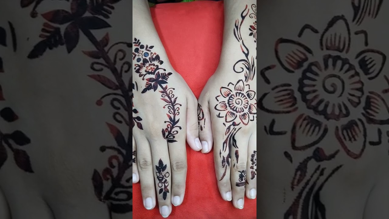 stylish full hands mehndi designs #shorts