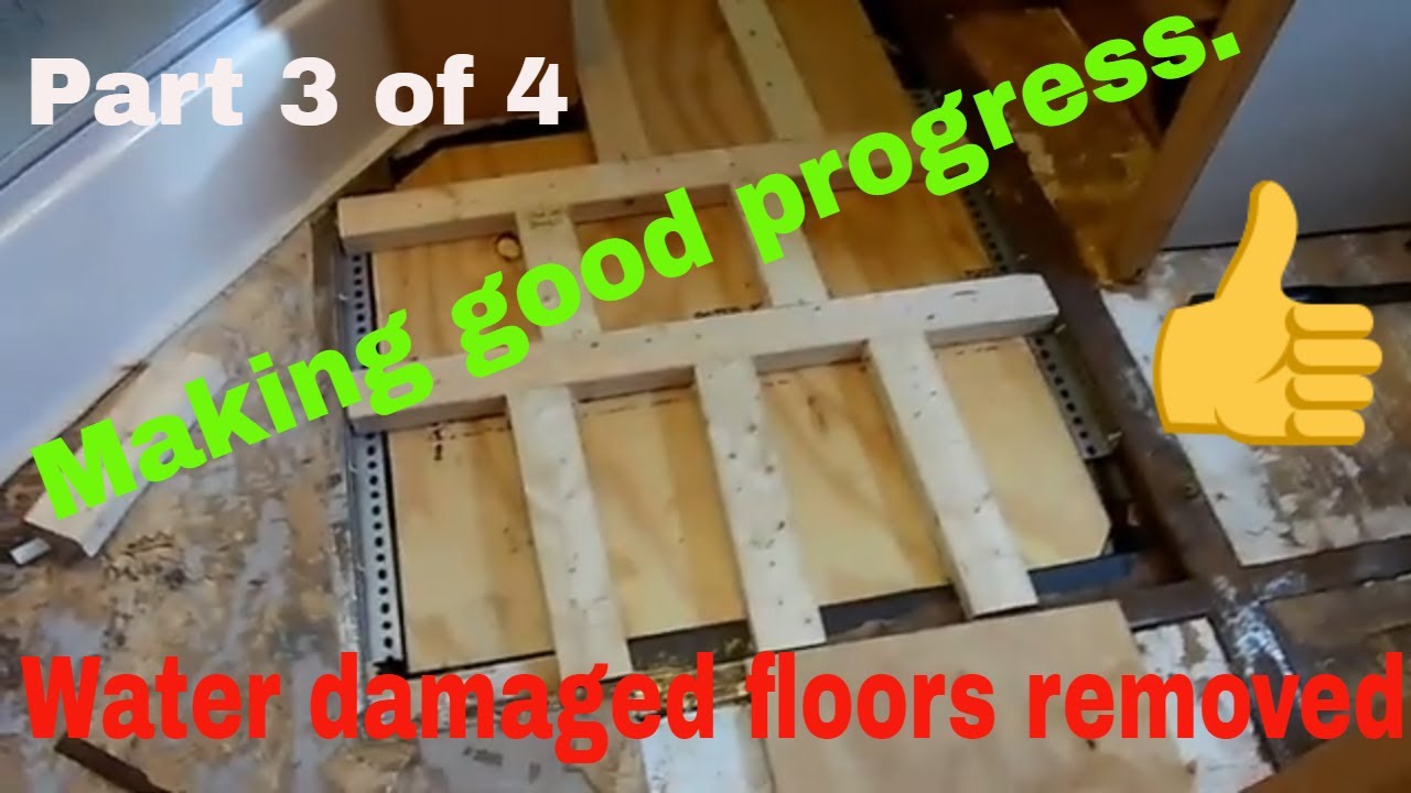 Water damaged RV floor repair part 3 YouTube