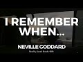 Neville Goddard: "I Remember When" Read by Josiah Brandt - HD - [Full Lecture]