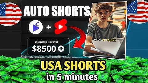 Create Ai Generated USA YouTube Shorts & Reels in Minutes and Earn $100/Day 🤑