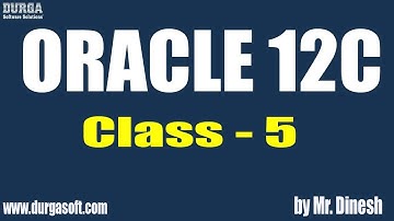 ORACLE 12C Online Training by Dinesh on 25-06-2018