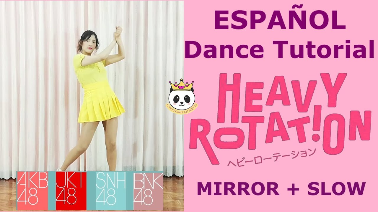 HEAVY ROTATION -  AKB48 JKT48  | ESPAÑOL Dance Tutorial | Mirror SLOW | Sarai (GWIYOMI QUEENS)