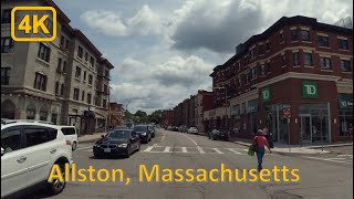 Driving in Boston (Allston Area), Massachusetts - 4K60fps