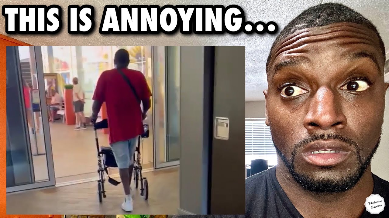 Man Plays Loud Speaker As He Walks Around Cruise Ship