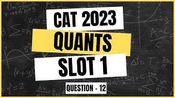 CAT 2024 | CAT 2023, Quant, Slot 1 | Q12: Video Solution | #coachifycat  #doubtpucho
